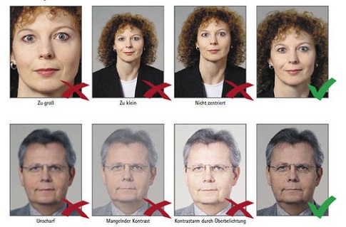 Biometrische Passfotos